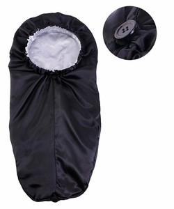 <span class=keywords><strong>Bonnet</strong></span> de nuit extra long en satin doux avec bouton pour tresses, dreadlocks et cheveux bouclés - Product Image 6