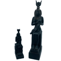 Figura Personalizada, Adornos de Resina - Figuras de la Colección de Diosas del Antiguo Egipto, Color Negro