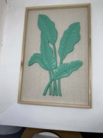 Cadre photo 3D Fengyuan Leaf, boîte à ombre DIY, avec fond en lin, décoration intérieure, personnalisable