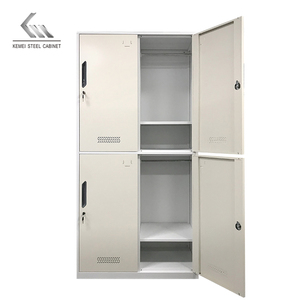 Đầy Màu Sắc Kim Loại Locker 4 Cửa Kim Loại Locker Thép Lưu Trữ Tủ Chống Cháy - Product Image 3