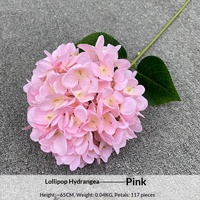 Bunga Hydrangea Sutra Baru 68cm, Rekomendasi untuk Dekorasi Pernikahan, Hotel, Rumah, Indoor/Outdoor