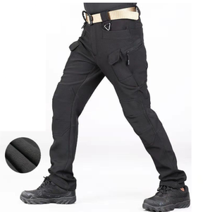 Pantalones Cargo IX7 Resistentes al Agua DFP0224, Pantalones de Invierno con Forro Polar Térmico, Elásticos y Flexibles - Product Image 3