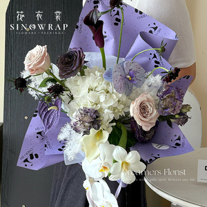 SINOWRAP Año Nuevo gran oferta papel <span class=keywords><strong>de</strong></span> regalo <span class=keywords><strong>de</strong></span> flores patrón <span class=keywords><strong>de</strong></span> <span class=keywords><strong>Panda</strong></span> 55*55CM 65Micro envoltura impermeable suministros <span class=keywords><strong>de</strong></span> floristería - Product Image 5