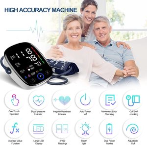 Smart Upper Arm <span class=keywords><strong>BP</strong></span> Monitor Bluetooth Sync Aplicación móvil Seguimiento de salud - Product Image 5