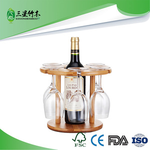 Porte-verres à vin inversé minimaliste moderne, usage domestique, support suspendu pour verres à pied en bambou, ornement pour cave à vin, vente en gros - Product Image 5