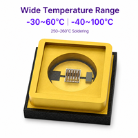 Émetteur UV en céramique AlN 295nm 0.6W à LED UVB, lentille en quartz, 290-300nm, dispositif de photothérapie, source de lumière ultraviolette, directement de l'usine