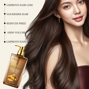 Champú de jengibre de calidad superior 800 ml Paquete familiar grande Cuidado general del cabello Nutre el cuero cabelludo Mantiene el cabello suave y manejable - Product Image 5