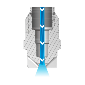 Byco <span class=keywords><strong>veejet</strong></span> phẳng phun vòi phun, 303 thép không gỉ, H1/4U MNPT ss8010 lời khuyên - Product Image 2