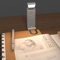 Lampe de lecture pliable MSBN avec clip, rechargeable par USB, lampe de livre LED pour protéger les yeux, idéale pour les étudiants en lecture et en étude