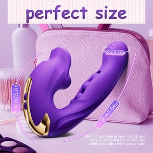 S-hande Venta al por Mayor, Nuevo Vibrador de Succión Clítoris 3 en 1 con 9 Frecuencias, Vibrador de Golpeteo, Vibrador de Punto G, Juguete Sexual para Mujeres - Product Image 6