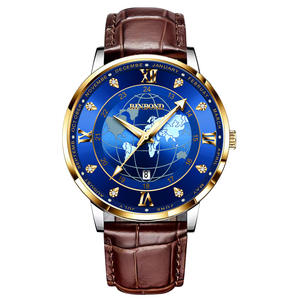QUARTZ WATCH <span class=keywords><strong>2022</strong></span> Binband nouvelle véritable montre Ultra-mince hommes étanche vraie ceinture Globe à la mode marque <span class=keywords><strong>calendrier</strong></span> - Product Image 6