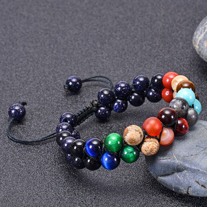 <span class=keywords><strong>Pulsera</strong></span> <span class=keywords><strong>de</strong></span> piedras preciosas planetarias para mujeres y hombres, joyería hecha a mano, cristal curativo, energía, universo, Yoga, <span class=keywords><strong>pulsera</strong></span> <span class=keywords><strong>de</strong></span> Chakra Solar - Product Image 2