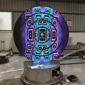 Senzhao - Anillo <span class=keywords><strong>Interstellar</strong></span> para Exteriores, Nuevo Diseño, Luz LED Decorativa para Exteriores, Escultura de Acero Inoxidable - Product Image 2