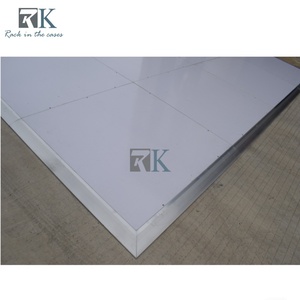 Portable <b>White</b> Square Stage Panels Easy Assemble Stage Platform for Indoor Outdoor Events - Product Image 3
