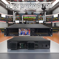 Modulador IP a Analógico 64 en 1 con Pantalla, Dispositivo de Conversión de Señal Multicanal