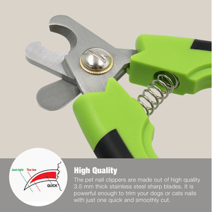 Alat pemotong kuku anjing kecil Medium besar perawatan cakar hewan peliharaan penjaga keamanan baja tahan karat - Product Image 4