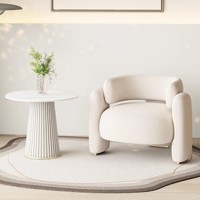 Canapé simple moderne de luxe, durable et doux pour balcon, fauteuil inclinable incurvé pour réception d'hôtel, salon de villégiature, salon