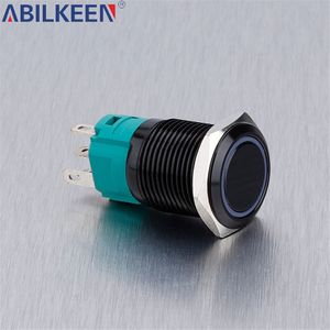 Interruptor de botón momentáneo de Respuesta Rápida 12V 16mm IP65 para sistemas de automatización industrial Conexión eléctrica de prensa corta - Product Image 2