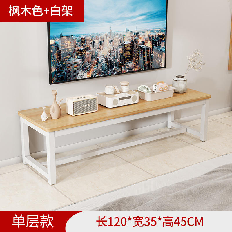 ไม้เมเปิ้ลสีธรรมชาติแบบชั้นเดียวโปรไฟล์ต่ำ + กรอบสีขาว