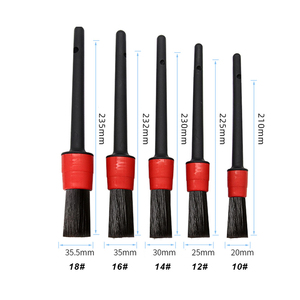 Lot de 5 brosses de <span class=keywords><strong>lavage</strong></span> de voiture longues et douces <span class=keywords><strong>pour</strong></span> le nettoyage des détails intérieurs automobiles, y compris les brosses de roue de sortie d'air du climatiseur - Product Image 4