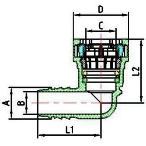 Codo para manguera de combustible, conexión rápida, 7.89mm, nailon, plástico, para coches, camiones, motocicletas - Product Image 1