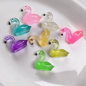 Flamingo Artificial Luminoso, <span class=keywords><strong>Cisne</strong></span> para Acuario, Accesorios Decorativos para Paisajismo con Musgo, Pequeños Adornos - Product Image 4