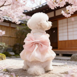 Summer Thin Cat <b>Princess</b> Dress Pink White Lightweight Tutu Skirt Pet <b>Clothes</b> For Dogs - Product Image 2