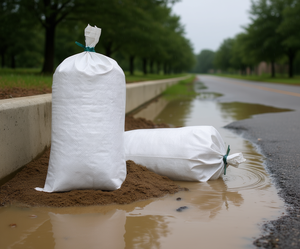BAGLEADER Woven HDPE Sandbags 14x26 Inch With Ties For Agriculture And Industrial Use Disposable <b>Bags</b> - Product Image 2