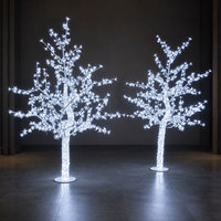 Lámpara LED Impermeable con Forma de Árbol de Flores para Patio de Villa y Comunidad Residencial