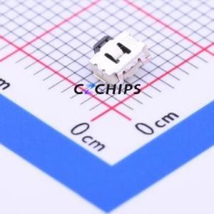 MPTCLG-Q-T/R Tactile Switch SMD Switch Single Pole Single Throw Rectangle Button Horizontal Mount 50mA - Product Image 1