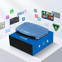 Adaptador Carlinkit con Pantalla Dividida Sm6350 Android 15 Carplay, 8 GB de ROM, 128 GB de RAM, 512 GB Tbox Ultra Video TV, Video 5G Inalámbrico, Car Play Auto