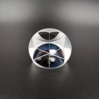 Cube d'angle en verre optique revêtu d'argent diamètre 12.7mm prisme de cube d'angle à 360 degrés pour télémètre laser