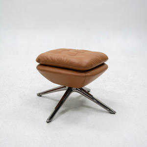 Modern Style Single Leisure <b>Chair</b> with Pedals Rotatable Metal for Living Room Balcony Brown Single Sofa Lounge <b>Chair</b> Wholesale - Product Image 5