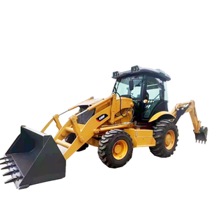 Chargeuse-pelleteuse Caterpillar CAT 420F d'occasion, multi-usages, 4x4, moteur CAT d'origine, godet multi-usages 4-en-1 - Product Image 1
