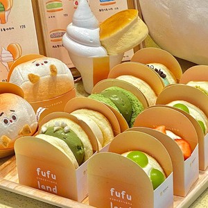 Boîtes d'emballage en carton jetables personnalisées pour la vente en gros de produits alimentaires, pâtisseries, soufflés, tartes, beignets, sushis, sandwichs avec logo - Product Image 5