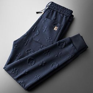 <span class=keywords><strong>Pantaloni</strong></span> Sportivi da Uomo Leggeri, Lussuosi, in Jacquard, Casual, alla Moda, <span class=keywords><strong>Slim</strong></span>-fit, a Vita Alta, Traspiranti, in Poliestere Lavorato a Maglia - Product Image 4