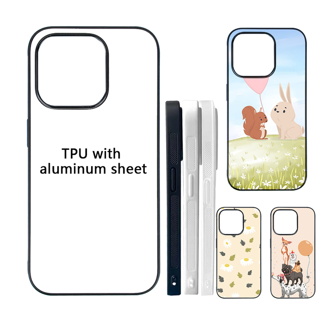 High Quality 2D Heat Transfer Phone Case Sublimation Blank Aluminum Plate Glass Panel Mobile Cover for Custom Printing