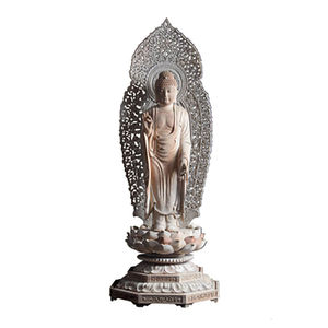 Trung Quốc Sản Phẩm Thủ Công Tùy Chỉnh Nhà Cung Cấp Gỗ <span class=keywords><strong>Craft</strong></span> Temple Gỗ Đứng Phật Tượng - Product Image 3