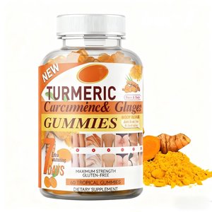 Vegan diakui Label pribadi diskon besar suplemen makanan Vegan organik kunyit Kurkumin kunyit jahe Gummies - Product Image 1