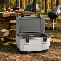 Glacière isotherme 60L en PU, coque rigide, pour le stockage des aliments, camping, pique-nique, plage, voyage