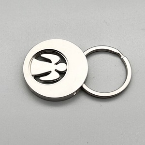 Llavero de Aleación de Zinc con Forma Redonda Personalizado al por Mayor, Portamonedas para Carrito de Compras, Regalos Ligeros - Product Image 5