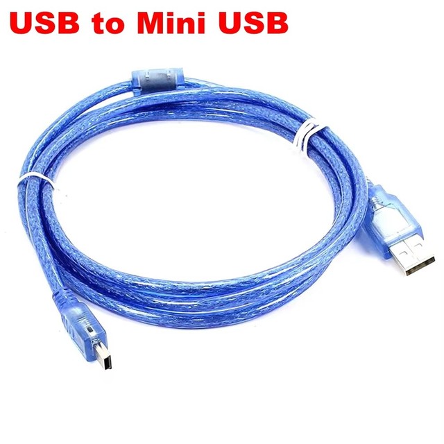 1.5m Length Black/Blue USB 2.0 a Male to Mini USB B Male Cable Adapter 5P OTG V3 Port Adapter Usb Extension Charging Cable