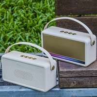M640 Super Bass Puissant Stéréo Portable Vintage & Intemporel Sans Fil BT Haut-Parleur Radio FM TF/ USB Haut-parleur Subwoofer Actif