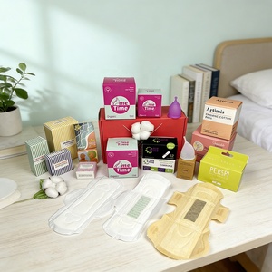 Article avec livraison gratuite, vente en gros Alibaba, marque privée, serviettes hygiéniques écologiques, produits féminins biodégradables - Product Image 4