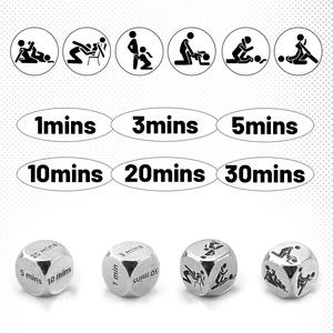 Juego <span class=keywords><strong>de</strong></span> 4 <span class=keywords><strong>Dados</strong></span> <span class=keywords><strong>de</strong></span> <span class=keywords><strong>Posiciones</strong></span> <span class=keywords><strong>Sexuales</strong></span> <span class=keywords><strong>de</strong></span> Acero Inoxidable para Adultos, <span class=keywords><strong>Dados</strong></span> Eróticos para Parejas, Juguetes Divertidos para Fiestas, Accesorios Eróticos, Juego BDSM - Product Image 2