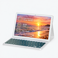 Tablette Windows 11 2-en-1 prête à être expédiée, 10,1 pouces, Intel N5030, 8 Go, 128 Go, avec clavier, support et stylet offerts