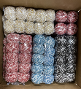 OKAY Vente en gros de ficelle en coton rayée de 1,5 mm et 2 mm sur <span class=keywords><strong>bobine</strong></span> pour emballage cadeau, pâtisserie, artisanat et décoration de fêtes - Product Image 5