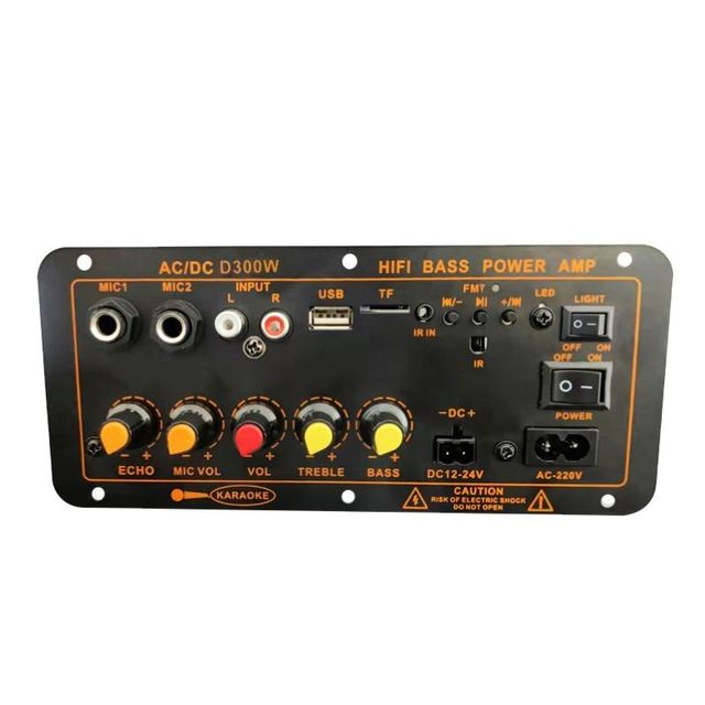 D300 300W Car Power Amp Board With BT Home Audio K Song Outdoor Subwoofer Powered Amplifier