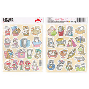 DHF994 Juego de Pegatinas de 100-108 Piezas, Mikko Mofusand Chiikawa, Osito, Perro, Gato, Pegatinas Populares, Accesorios Adhesivos para Manualidades - Product Image 5