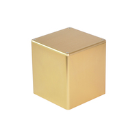 Boîtier carré en aluminium plaqué or 134x134x126mm avec protection de transformateur pour amplificateur à tubes